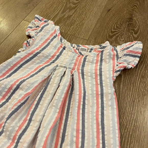 Harper Canyon Striped Dress in Pink, Blue, and White - Picture 3 of 4
